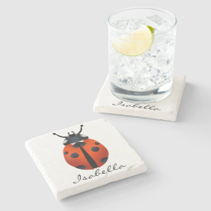 Posavasos De Piedra La montaña rusa de piedra de Ladybugs