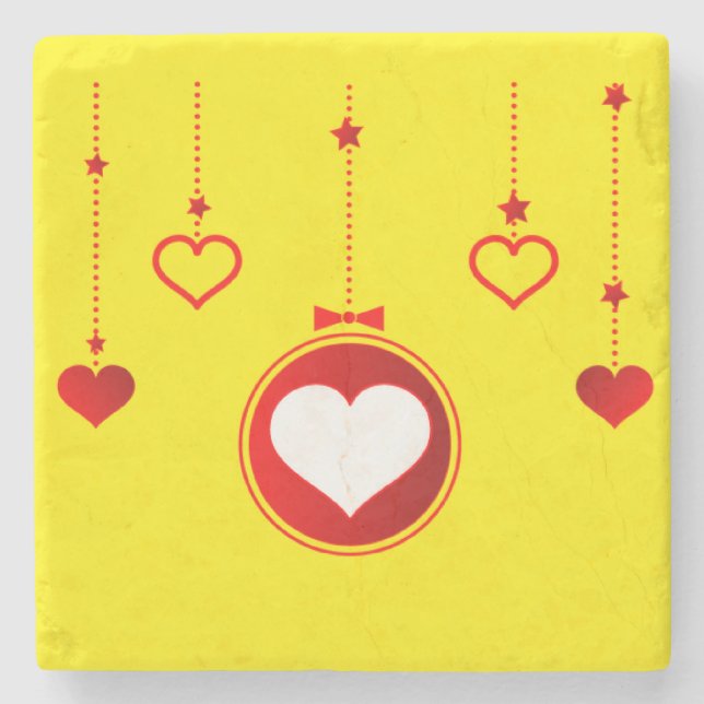 Posavasos De Piedra La montaña rusa de piedra de mármol de los navidad (Anverso)