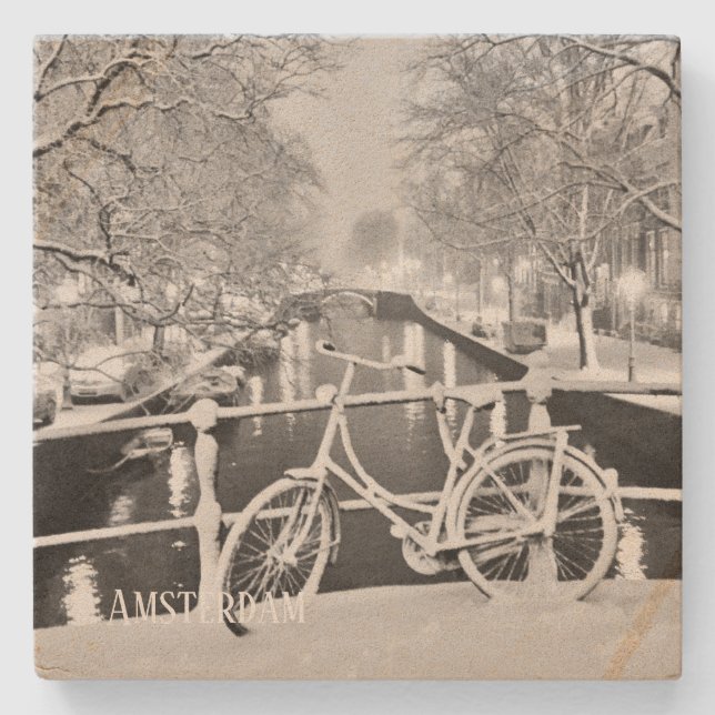 Posavasos De Piedra La montaña rusa en la nieve (Anverso)