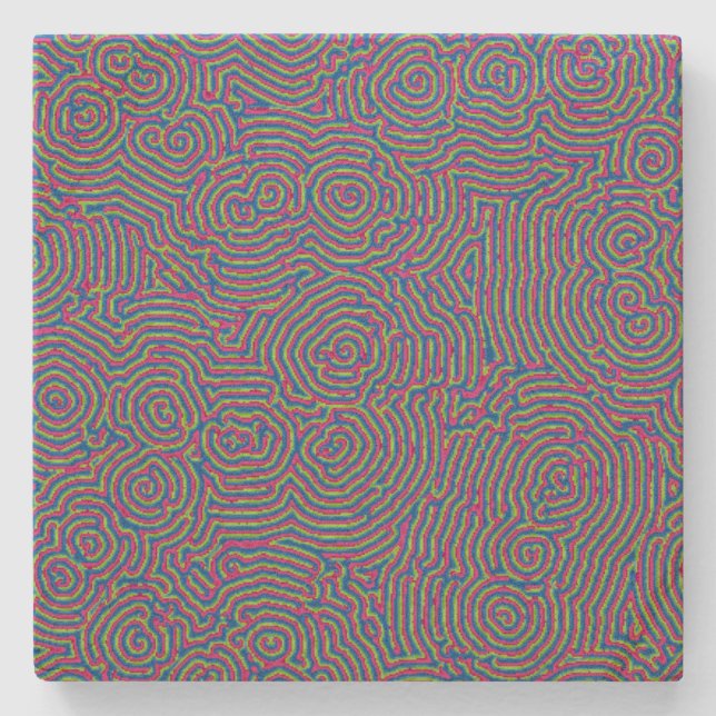 Posavasos De Piedra La montaña rusa Whorls Sandstone (Anverso)