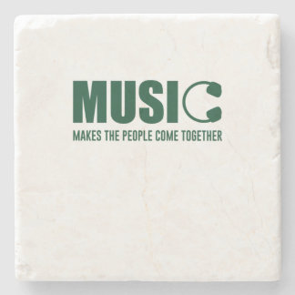 Posavasos De Piedra La música hace que la gente se una