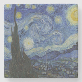 Posavasos De Piedra La noche estrellada de Van Gogh