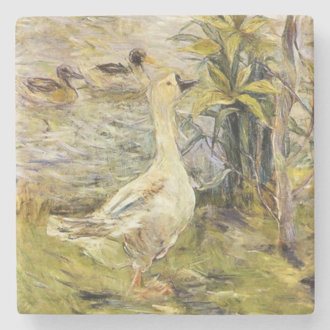Posavasos De Piedra La oca (de Berthe Morisot) (Anverso)