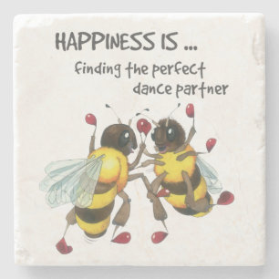 Posavasos De Piedra La pareja de baile perfecta