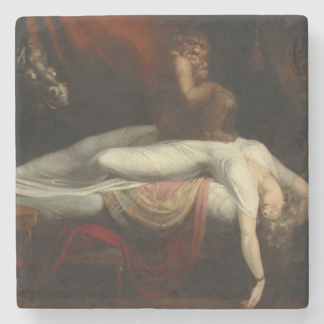Posavasos De Piedra La pesadilla (de Henry Fuseli) (Anverso)
