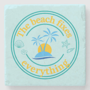 Posavasos De Piedra La Playa Arregla Todo