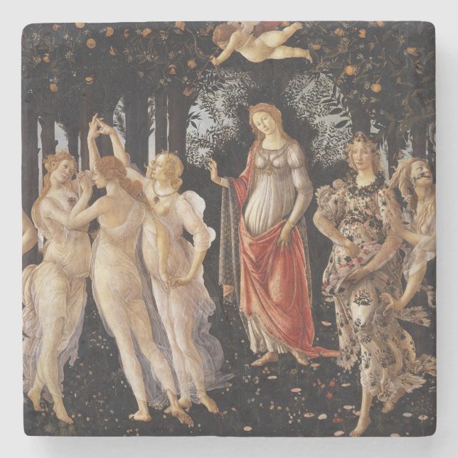 Posavasos De Piedra La Primavera de Sandro Botticelli (Anverso)
