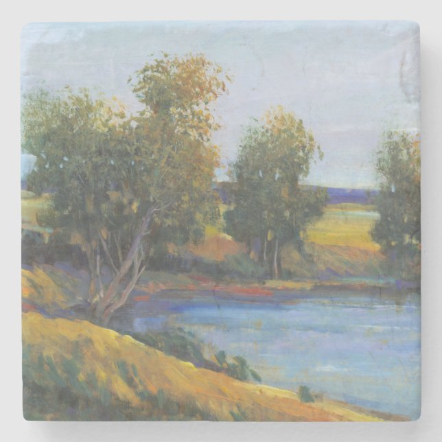 Posavasos De Piedra La reflexión II del árbol (Anverso)