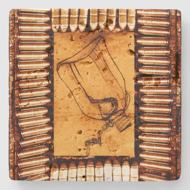 Posavasos De Piedra La sequía (Anverso)