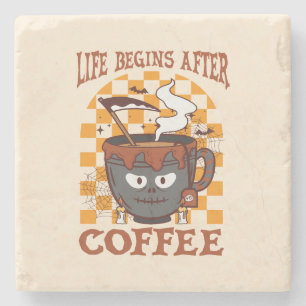 Posavasos De Piedra La vida comienza después del café
