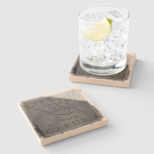 Posavasos De Piedra La vida en el jardín