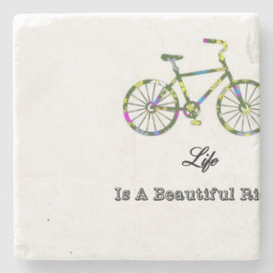 Posavasos De Piedra La vida es un paseo hermoso