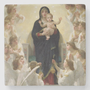 Posavasos De Piedra La Virgen con Angels, 1900