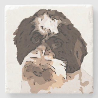 POSAVASOS DE PIEDRA LABRADOODLE