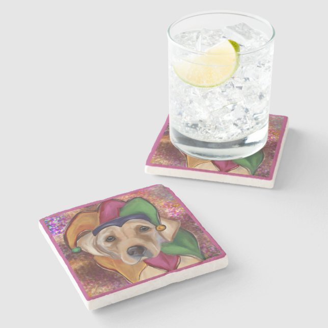 POSAVASOS DE PIEDRA LABRADOR RETRIEVER            (Lateral)