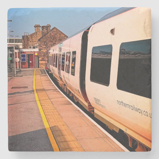 Posavasos De Piedra Lado del tren (Anverso)