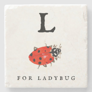 Posavasos De Piedra Ladybug