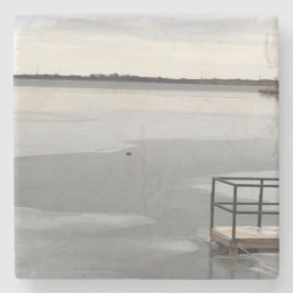 Posavasos De Piedra Lago congelado