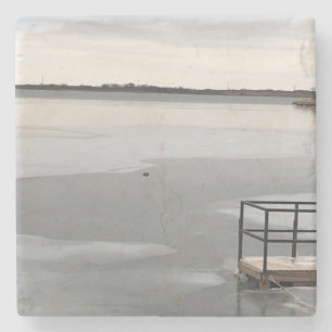 Posavasos De Piedra Lago congelado