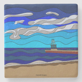 Posavasos De Piedra Lago Michigan - Montaña caliza