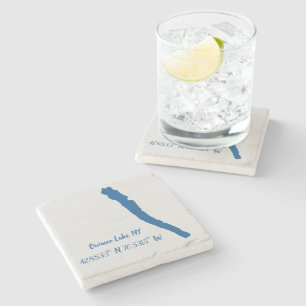 Posavasos De Piedra Lago Owasco, Montaña de Mármol NY