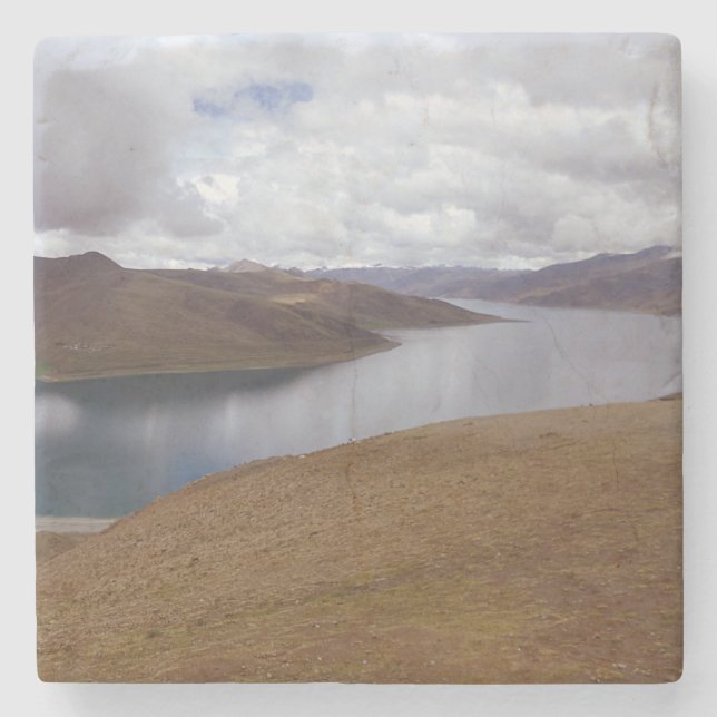 Posavasos De Piedra Lago Tibetano (Anverso)