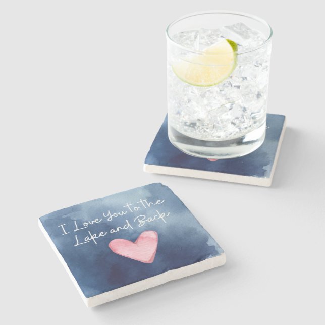 Posavasos De Piedra Lake House Coasters (Lateral)