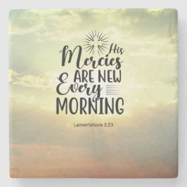 Posavasos De Piedra Lamentaciones 3:23 Sus Misericordias Nuevos Cada M