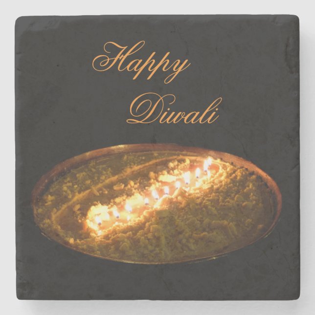 Posavasos De Piedra Lámpara de mantequilla tibetana (Anverso)