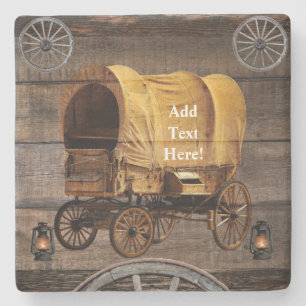 Posavasos De Piedra Lámparas de aceite de carbonero de vagón cubiertas