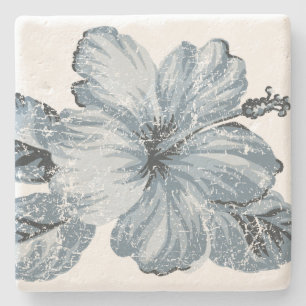 Posavasos De Piedra Lanai Hawaiian Hibiscus Tiki Bar Coasters
