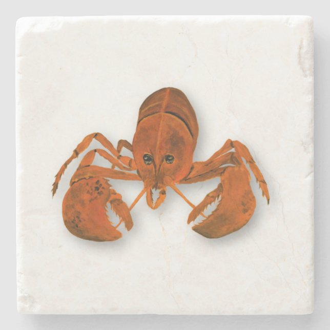 Posavasos De Piedra Langosta Marítima (Anverso)