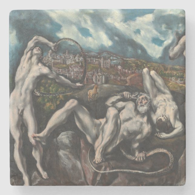 Posavasos De Piedra Laocoon de El Greco (Anverso)