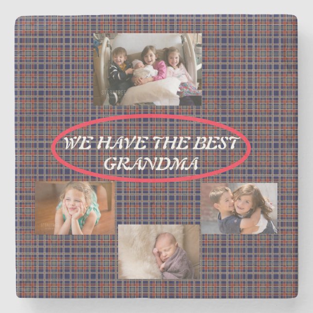 Posavasos De Piedra Las abuelas son como las galletas simples fotos de (Anverso)