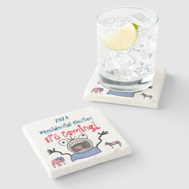 Posavasos De Piedra Las elecciones presidenciales de 2024, ¡ya se acer (Lateral)