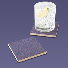 Posavasos De Piedra Las fibras de dispersión de lluvia floral de Berry