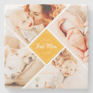Posavasos De Piedra Las fotos de la mejor madre Personalizado moderna