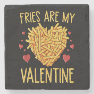Posavasos De Piedra Las Papas Fritas Son Mi San Valentín