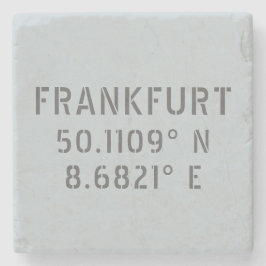 Posavasos De Piedra Latitud Longitud de Frankfurt