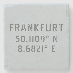 Posavasos De Piedra Latitud Longitud de Frankfurt