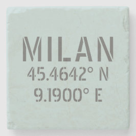 Posavasos De Piedra Latitud Longitud de Milán
