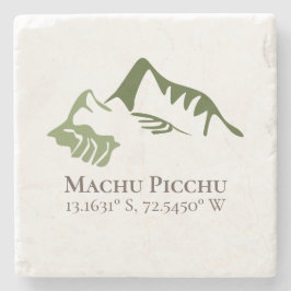 Posavasos De Piedra Latitud y longitud de Machu Picchu