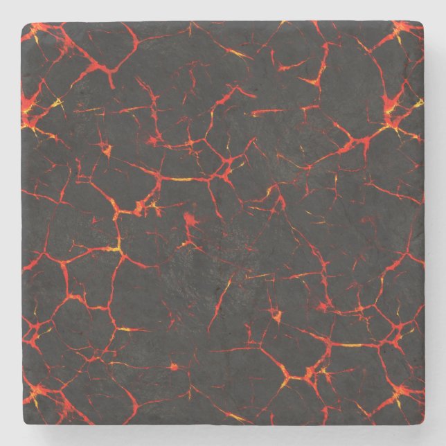 Posavasos De Piedra Lava caliente de caída (Anverso)