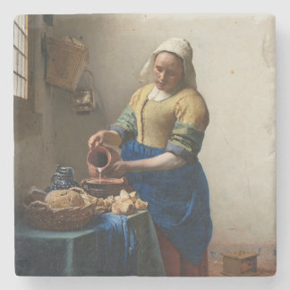 Posavasos De Piedra Lechera Juan Vermeer