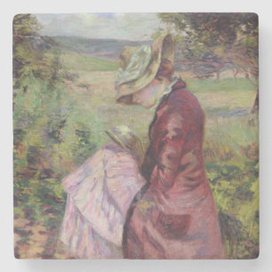 Posavasos De Piedra Lectura de señora Guillaumin, c.1887