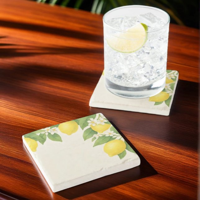 Posavasos De Piedra Lemon Grove Acuarela  (Subido por el creador)