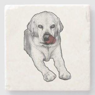 Posavasos De Piedra Lengua roja, pausa alegre