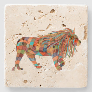 Posavasos De Piedra León de arte