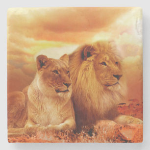 Posavasos De Piedra Leones