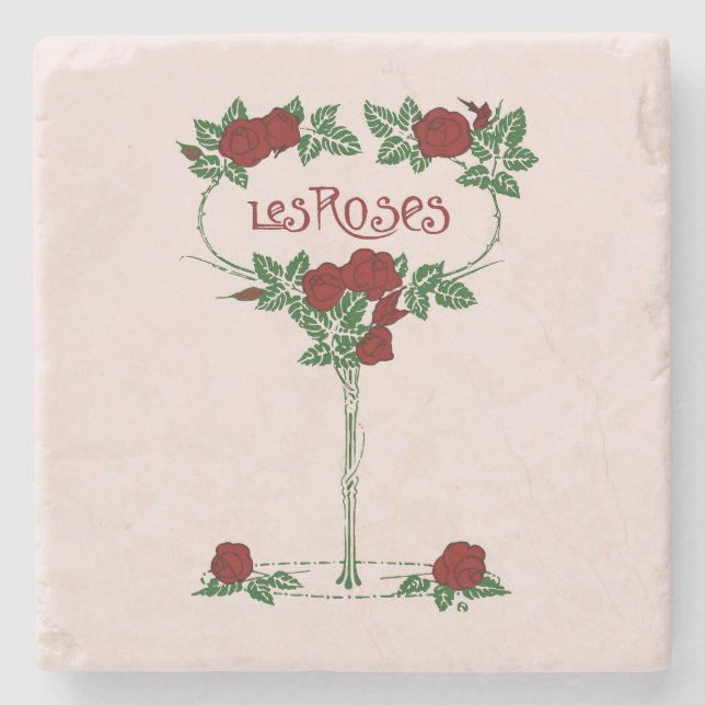 Posavasos De Piedra Les Rosas (Anverso)